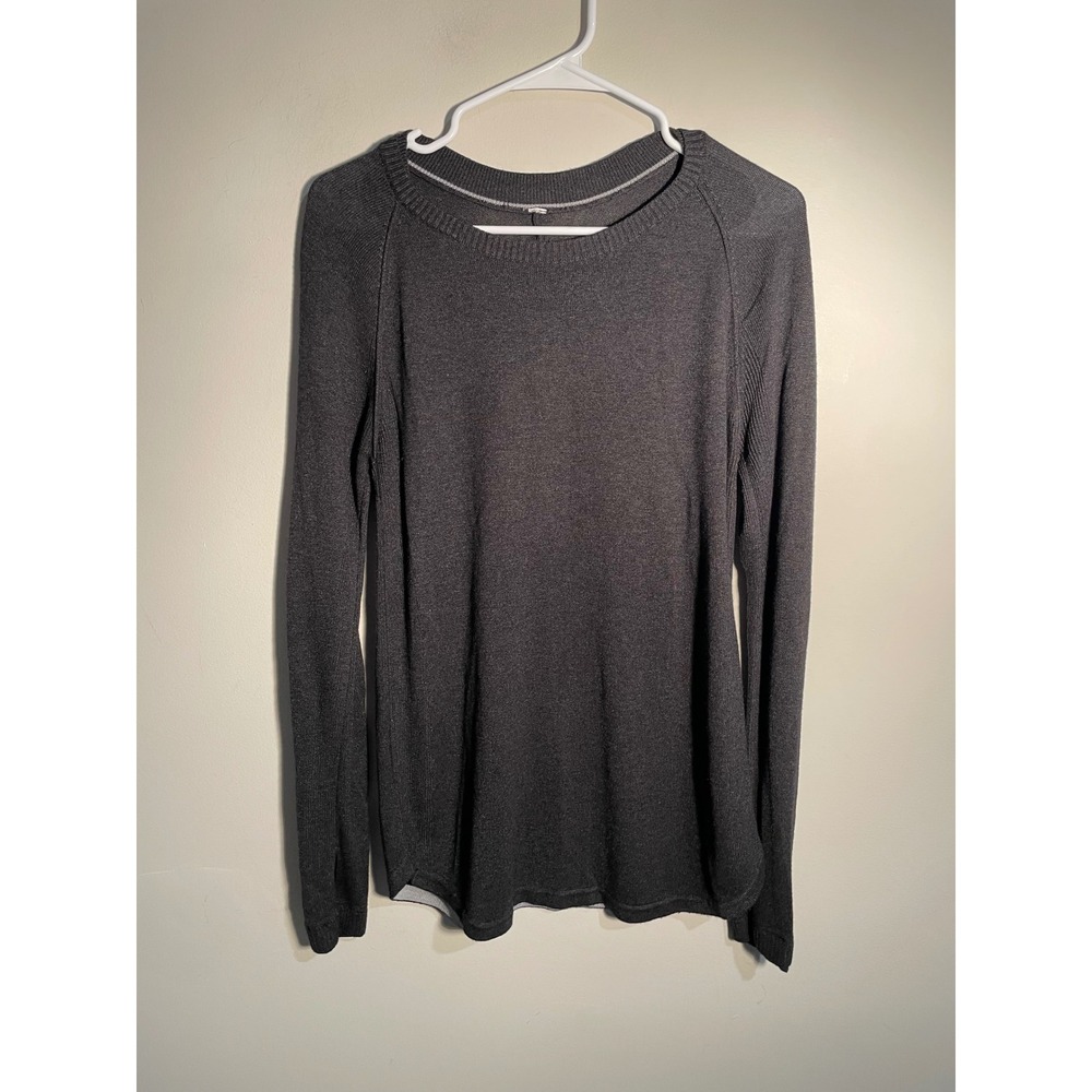 Lululemon Gray Classic Sweater Athleisure Cozy Layering Neutral Classic‎